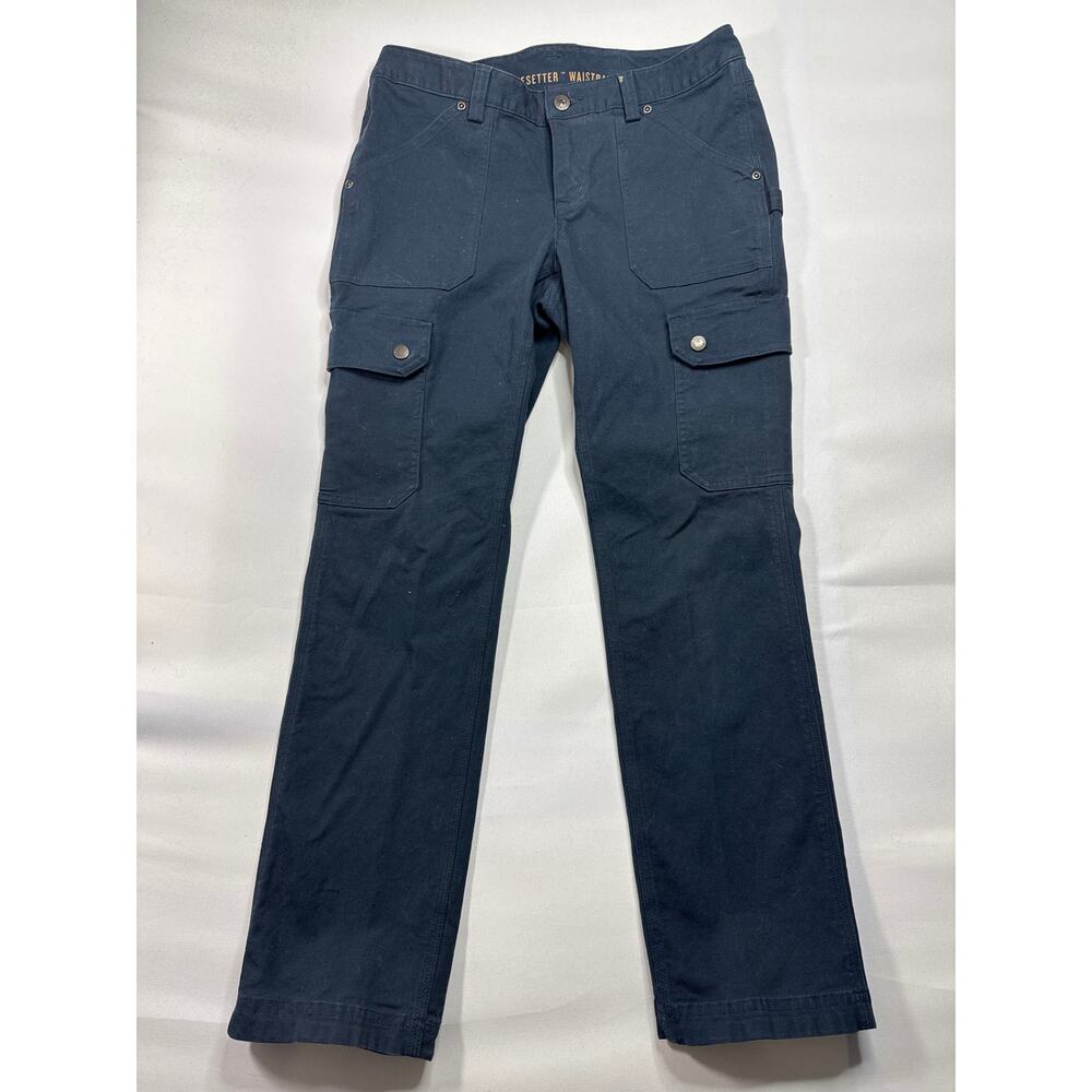 Duluth Trading Co. Women's Curvesetter Navy Blue Cargo Pants - 4x29 (29x28)